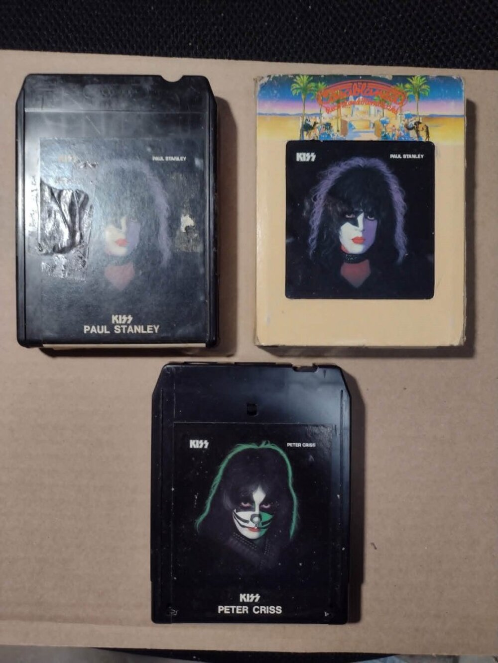 KISS SOLO 8 TRACK TAPE LOT AND KISS MAGAZINES